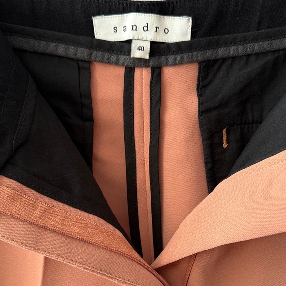 SANDRO PEACHY CROP PANTS - Picture 2 of 5